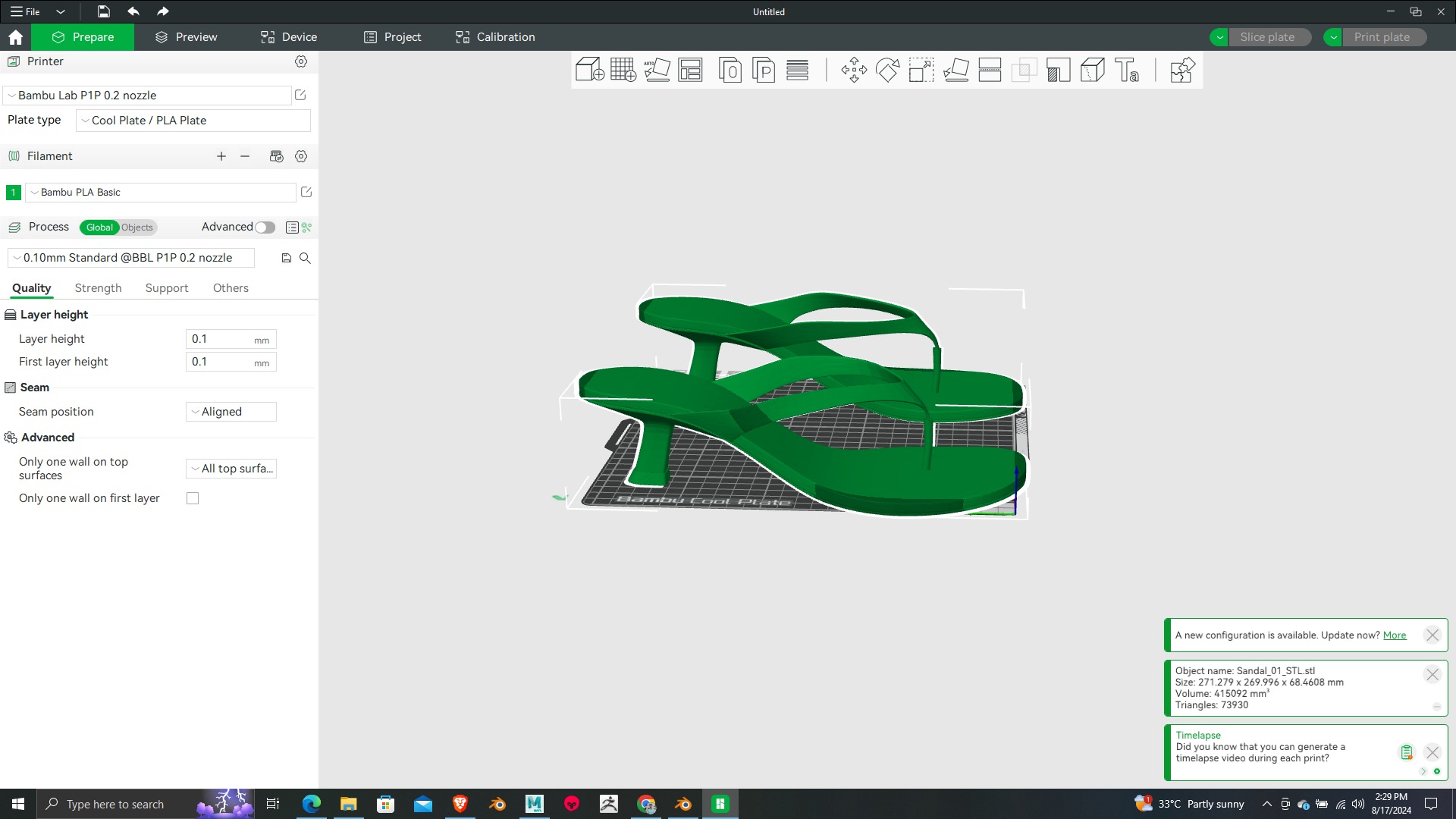 Summer Gear heels Collection 5 different footwears Print Ready 3D print model_17