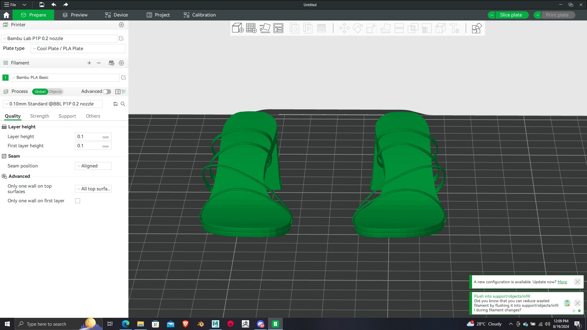 Summer Gear heels Collection 5 different footwears Print Ready 3D print model_74