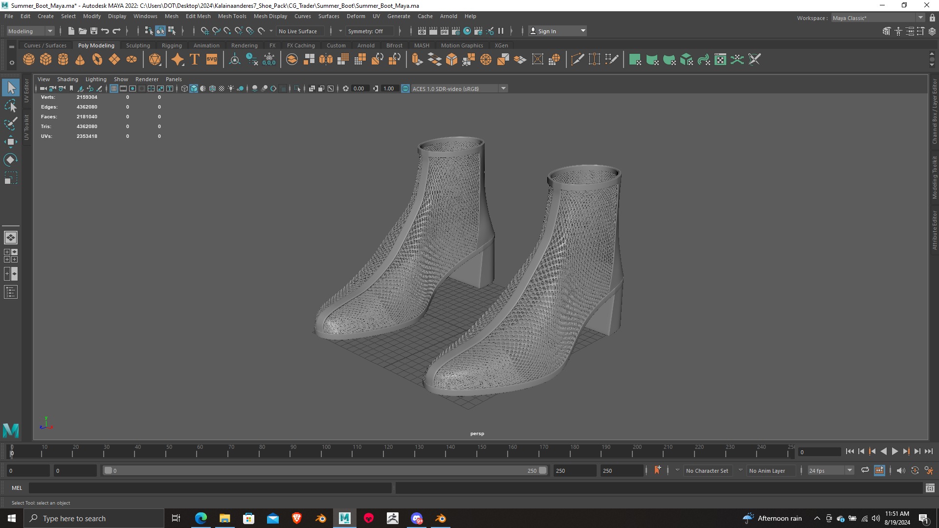 Summer Gear heels Collection 5 different footwears Print Ready 3D print model_36