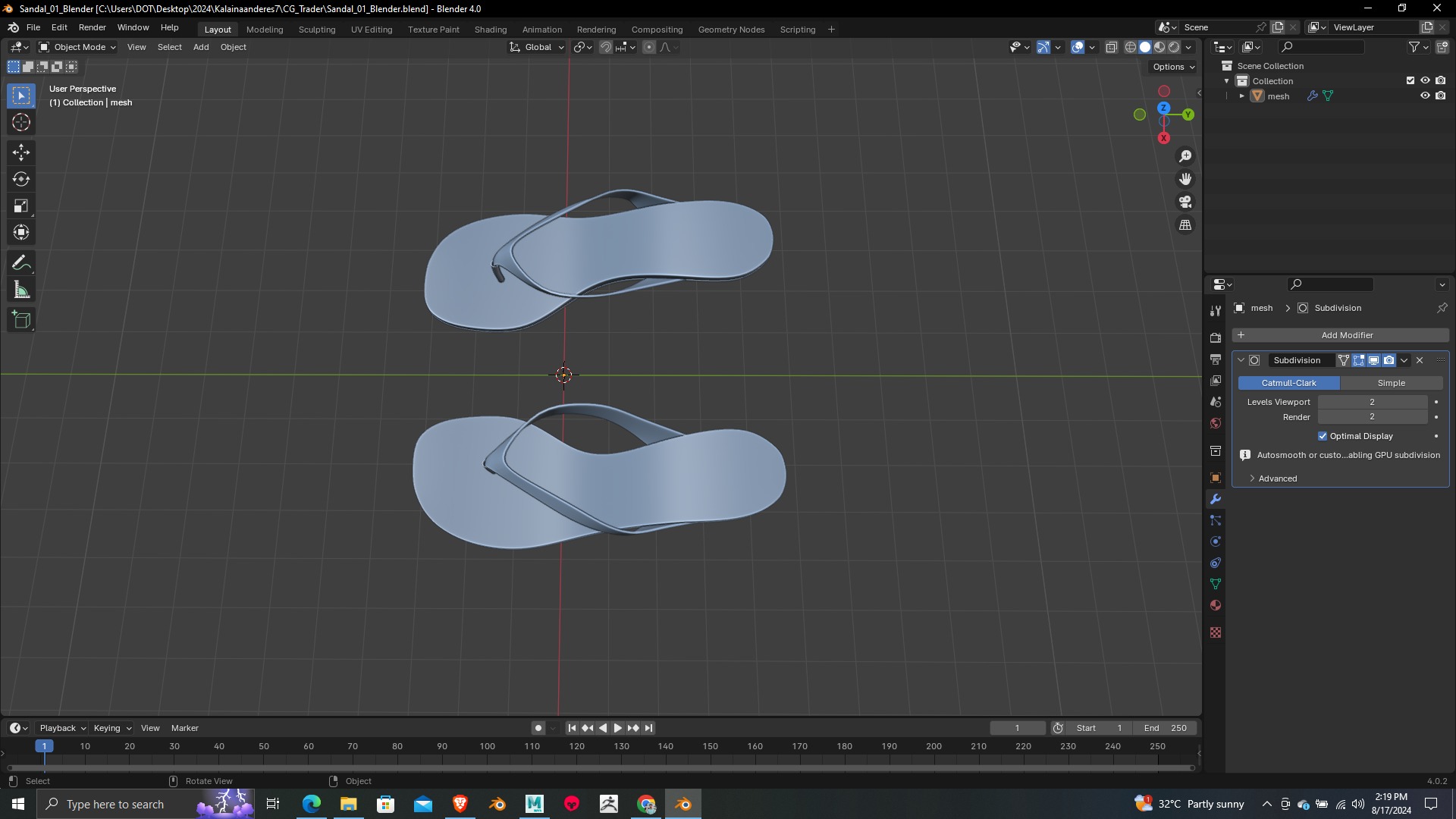 Summer Gear heels Collection 5 different footwears Print Ready 3D print model_3
