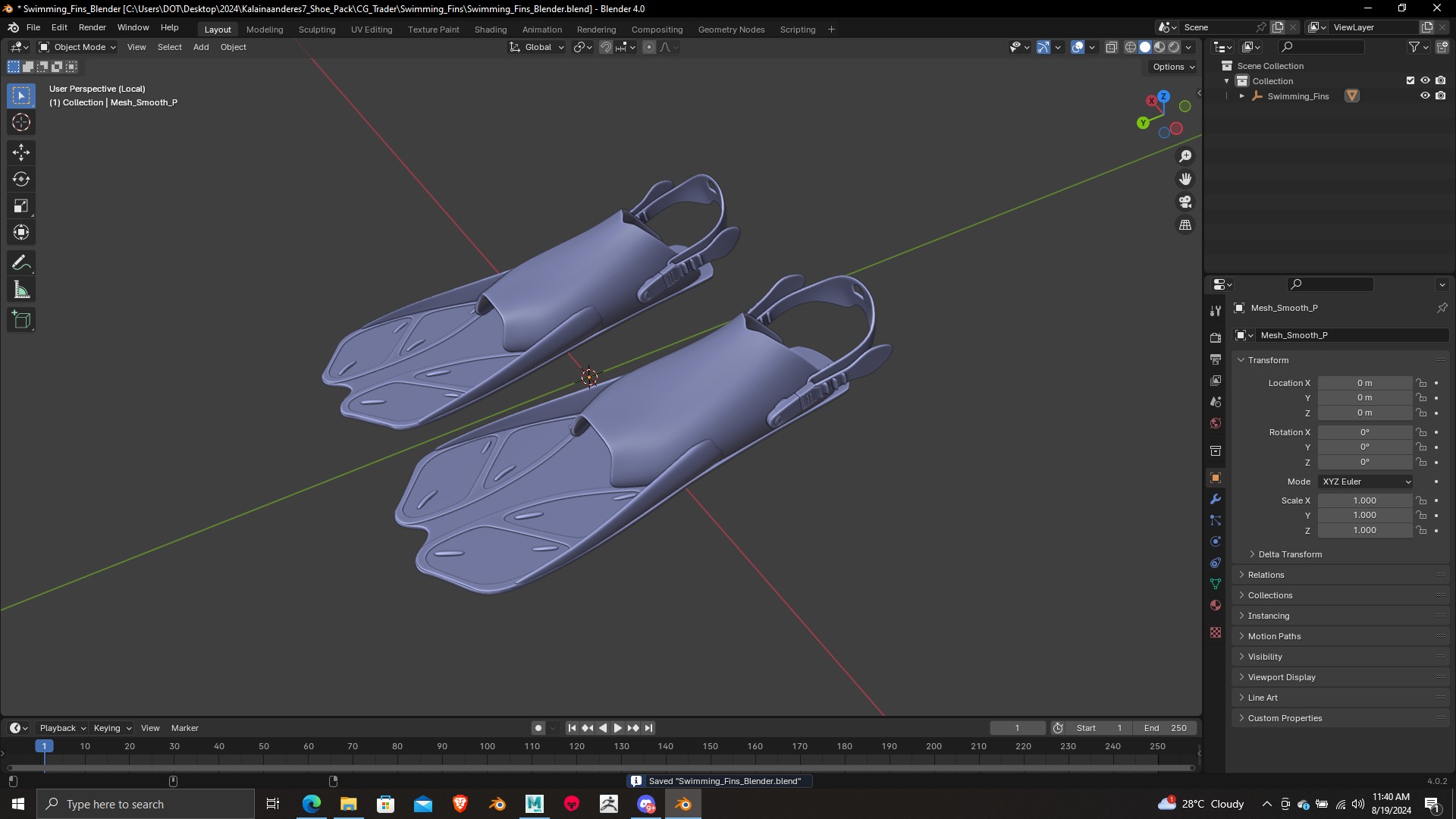 Summer Gear heels Collection 5 different footwears Print Ready 3D print model_28