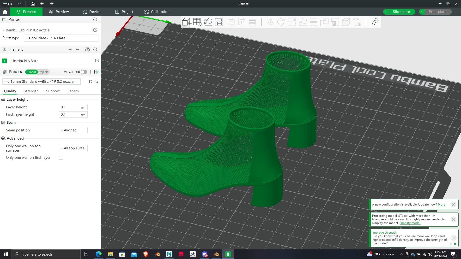 Summer Gear heels Collection 5 different footwears Print Ready 3D print model_54