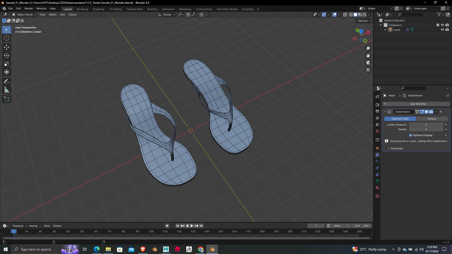 Summer Gear heels Collection 5 different footwears Print Ready 3D print model_6