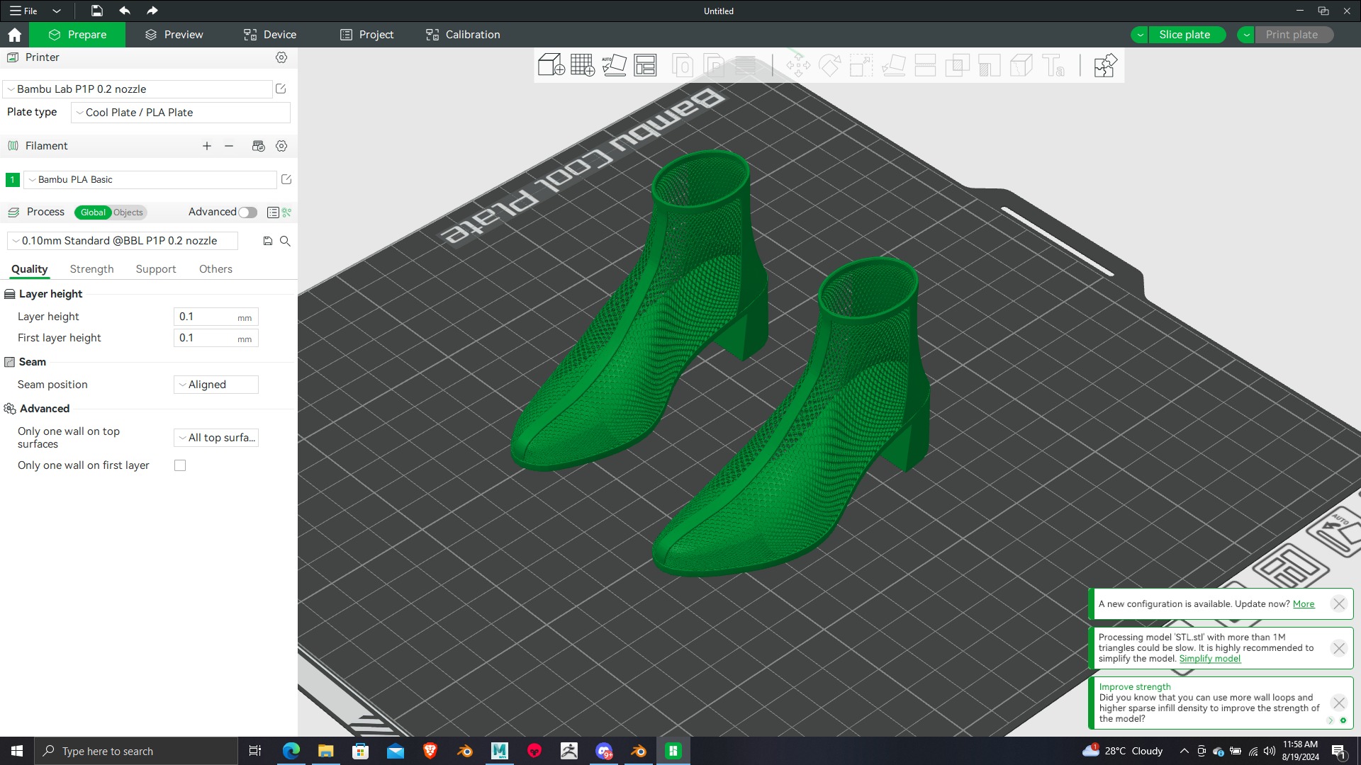 Summer Gear heels Collection 5 different footwears Print Ready 3D print model_52