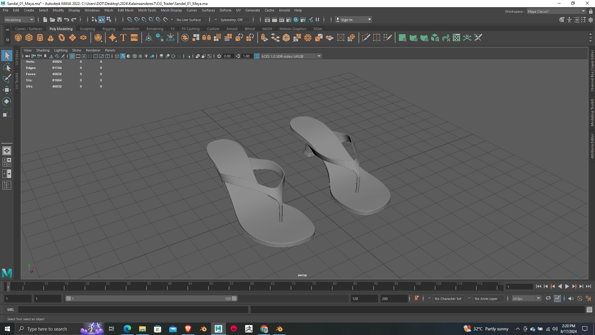 Summer Gear heels Collection 5 different footwears Print Ready 3D print model_8