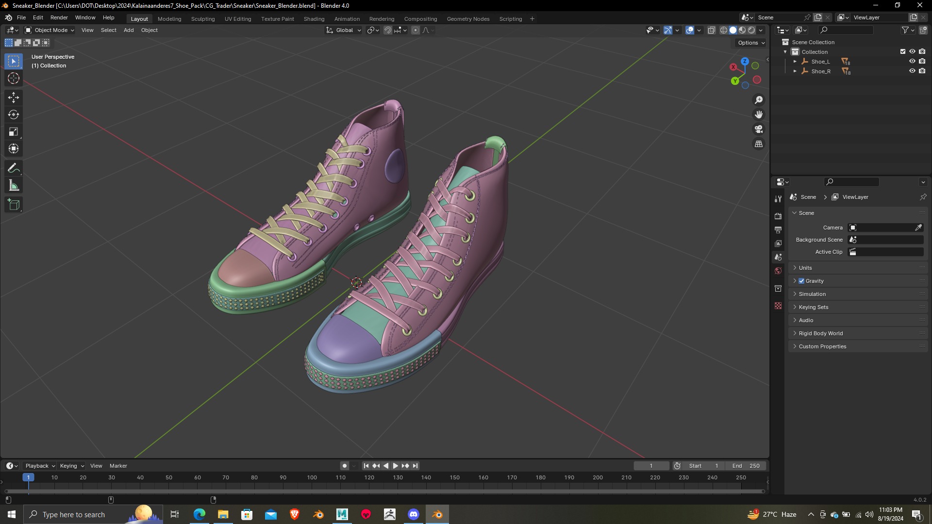 Summer Gear heels Collection 5 different footwears Print Ready 3D print model_75