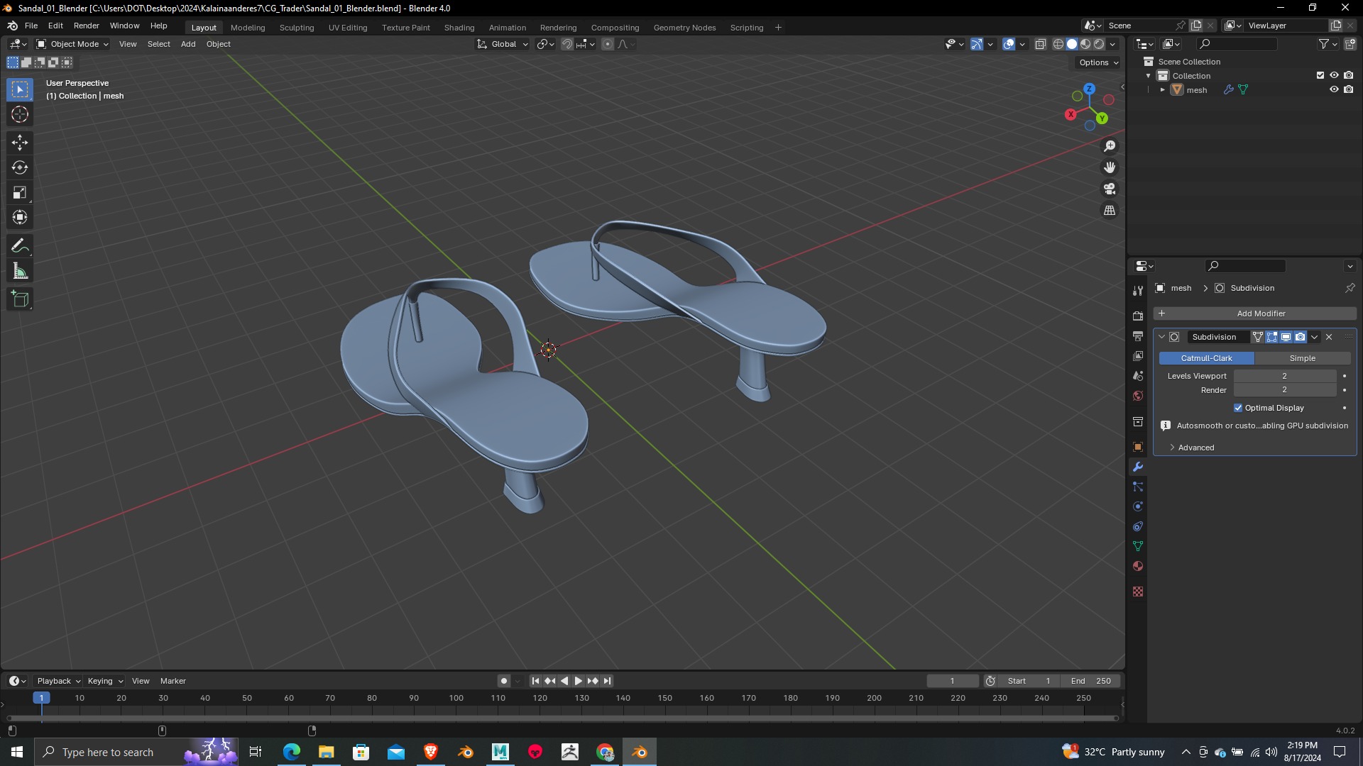 Summer Gear heels Collection 5 different footwears Print Ready 3D print model_4