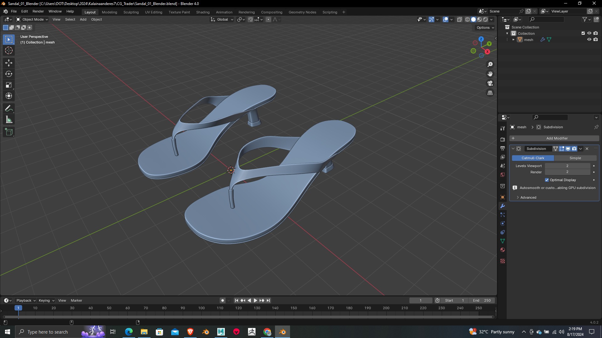 Summer Gear heels Collection 5 different footwears Print Ready 3D print model_1