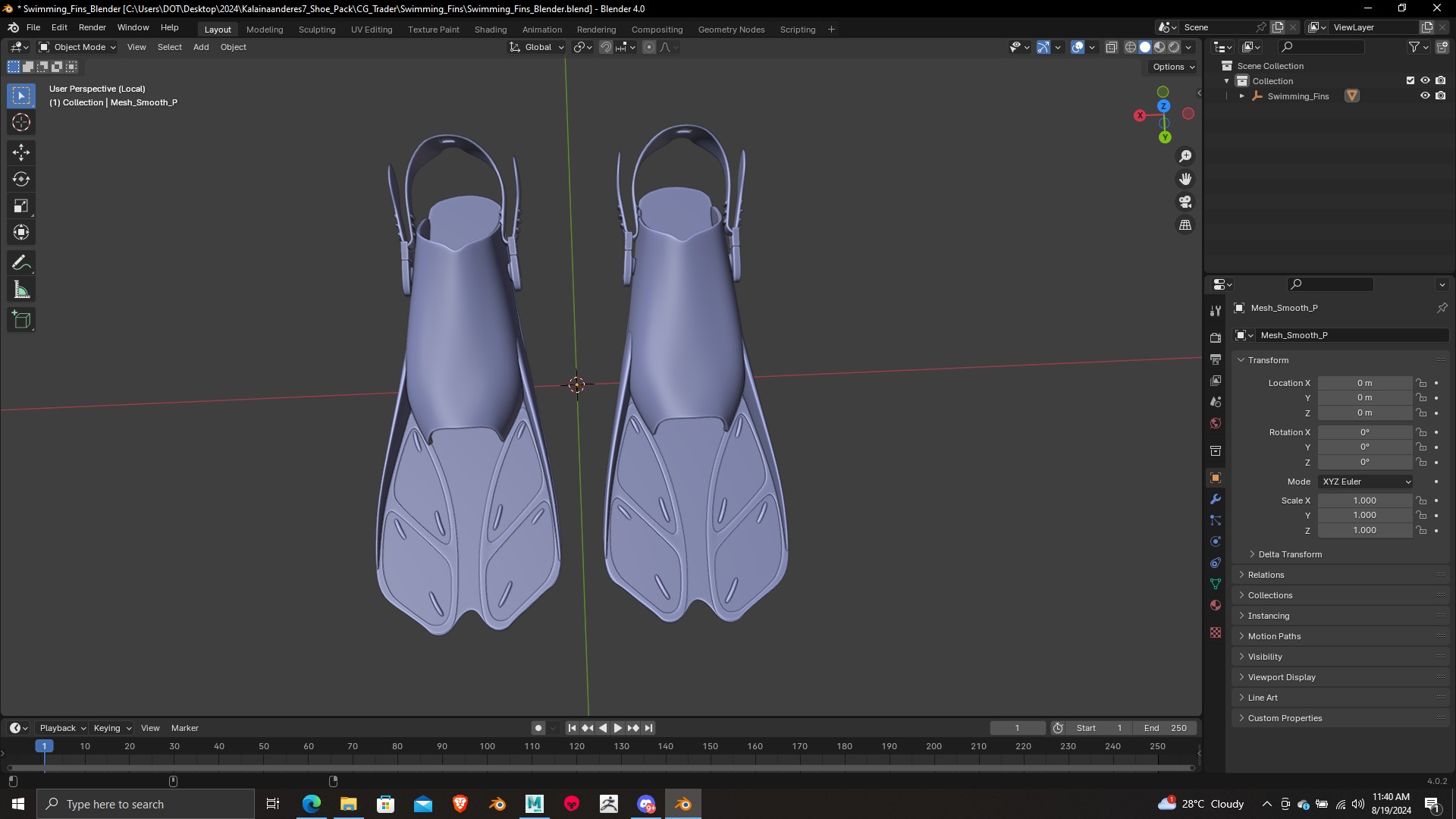 Summer Gear heels Collection 5 different footwears Print Ready 3D print model_31