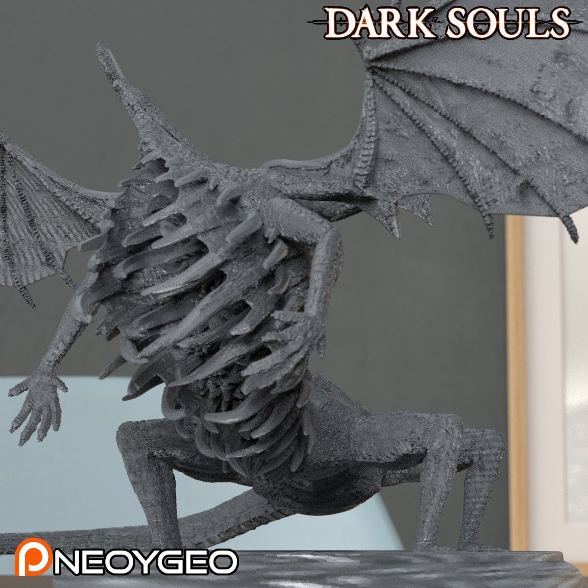 GAPING DRAGON - DARK SOULS 3D print model_1