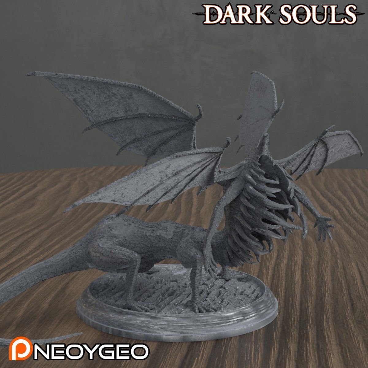 GAPING DRAGON - DARK SOULS 3D print model_3
