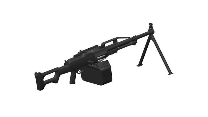 PKP Pecheneg machine gun 3D model