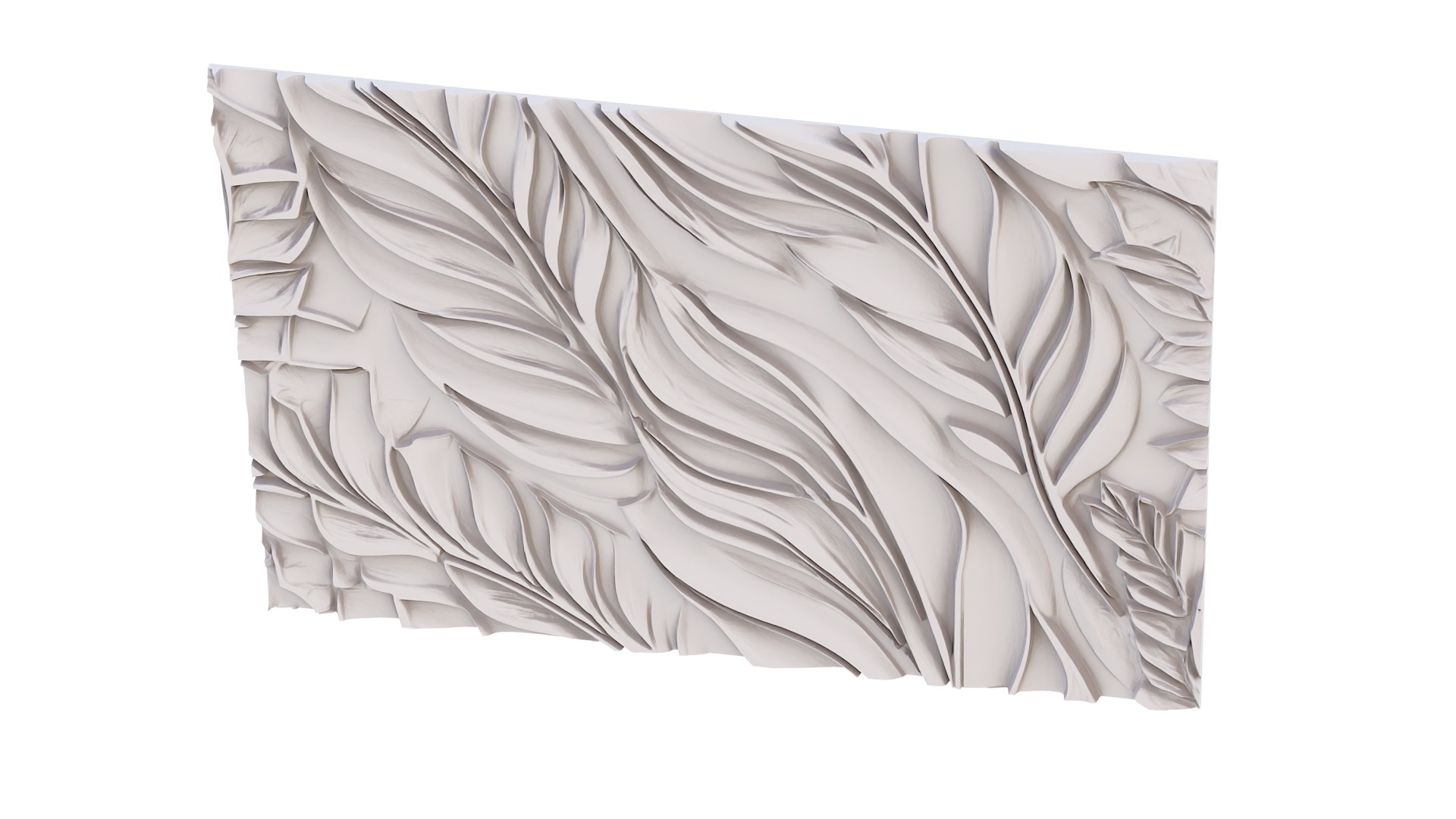 decor set wall panel wall relief mural CNC 39 3D model_4