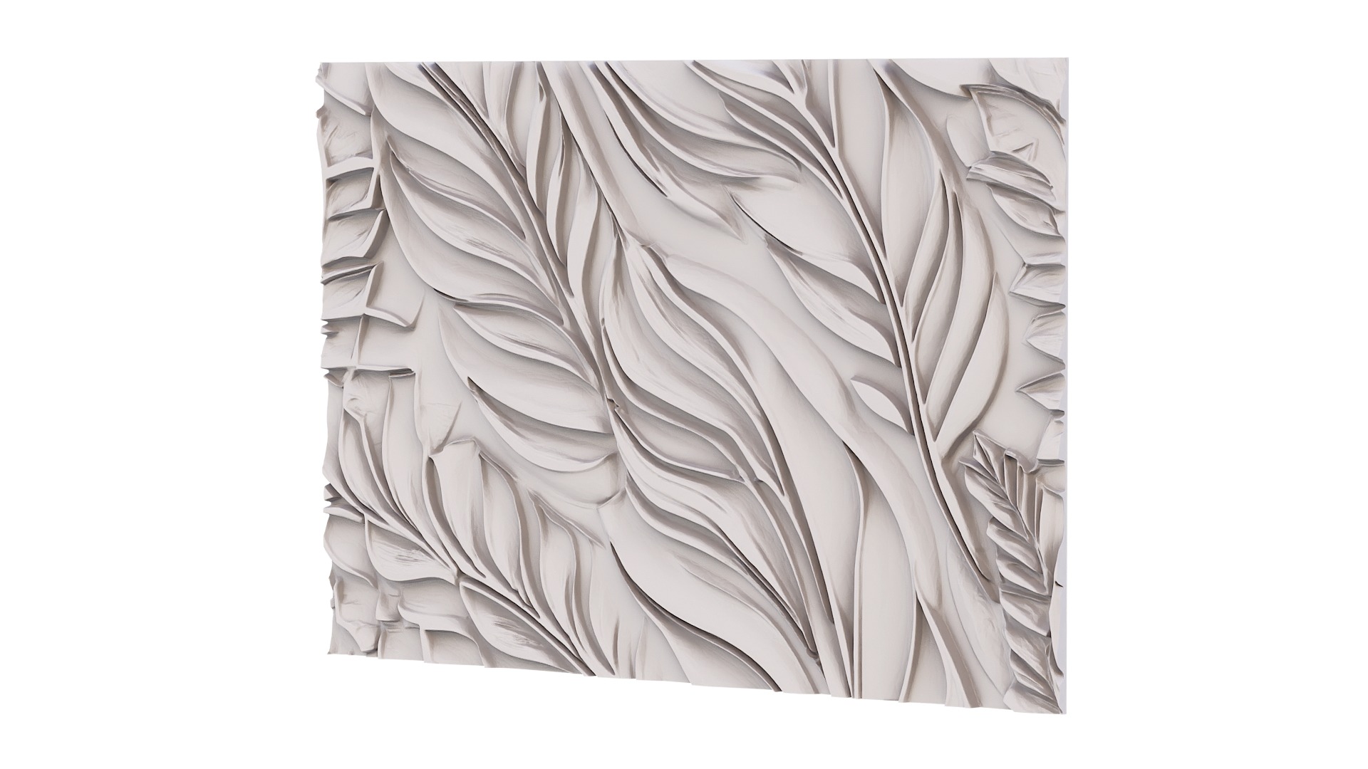 decor set wall panel wall relief mural CNC 39 3D model_2