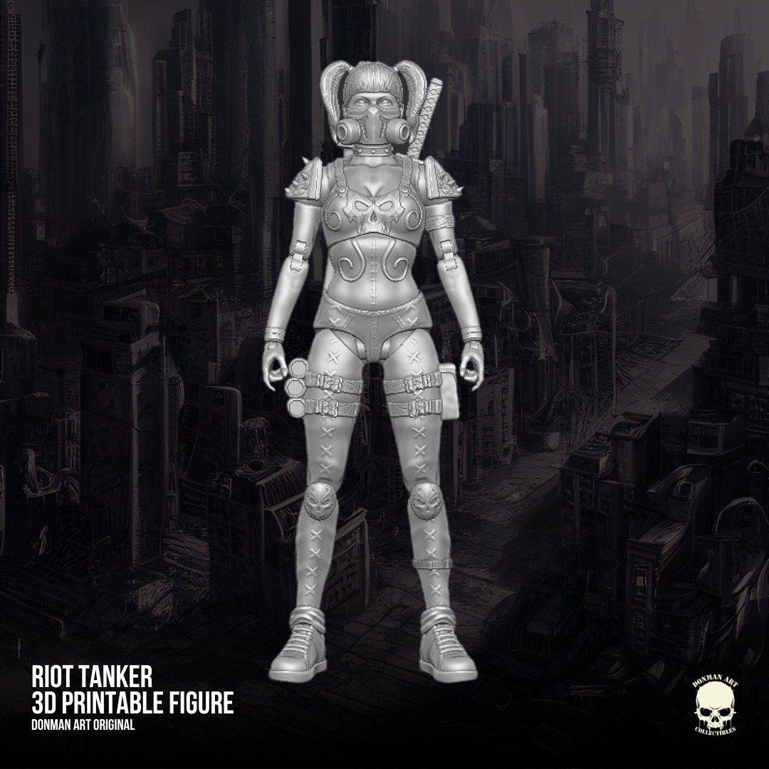 Riot Tanker Donman art Original 3D printable full action figure 3D print model_9