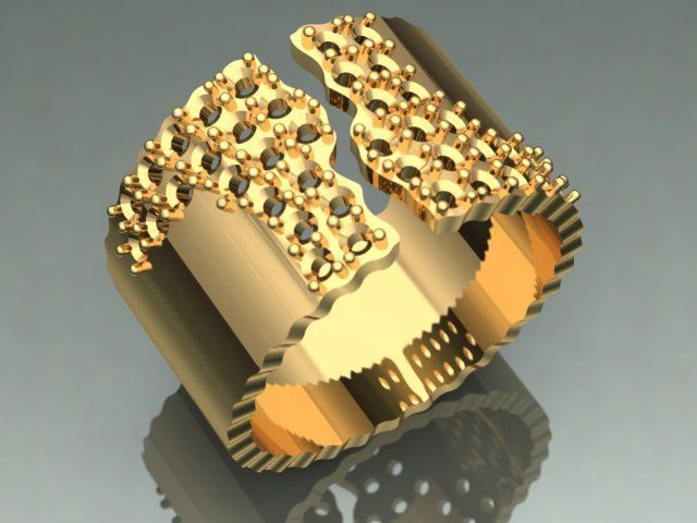 Fashion Ring  3D print model_2