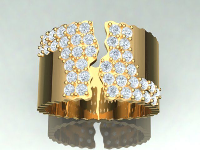 Fashion Ring  3D print model_1