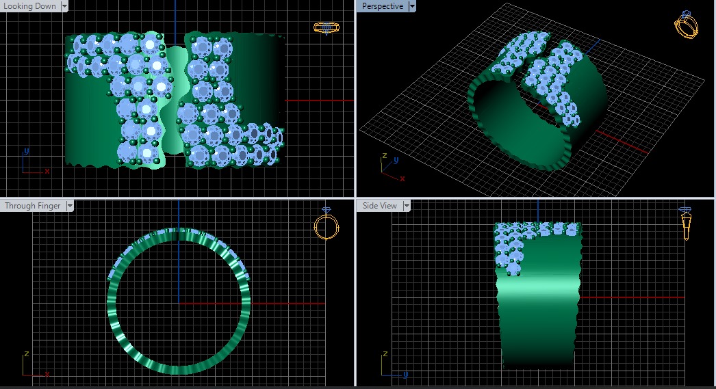 Fashion Ring  3D print model_4