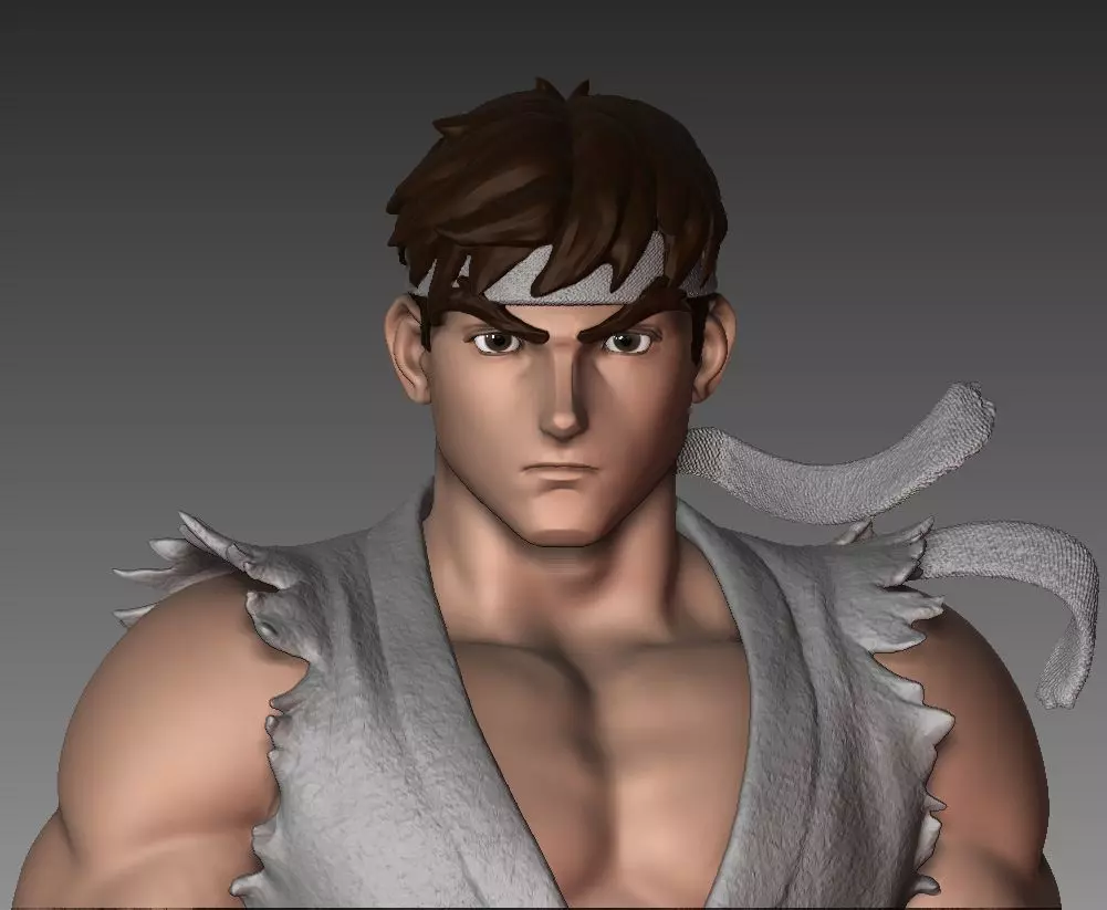 Street Fighter Ryu Alpha Headsculpt - Storm Collectbles 3D print model_0