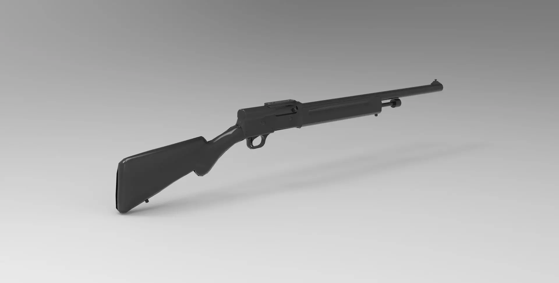 Browning Automatic 5  semi-automatic shotgun 3D model_0