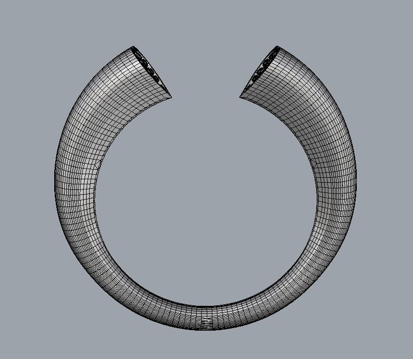 Heart Diamond Open Ring 3D print model_21