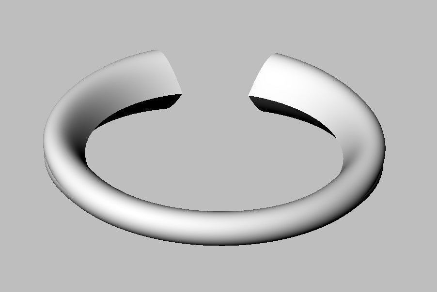 Heart Diamond Open Ring 3D print model_17