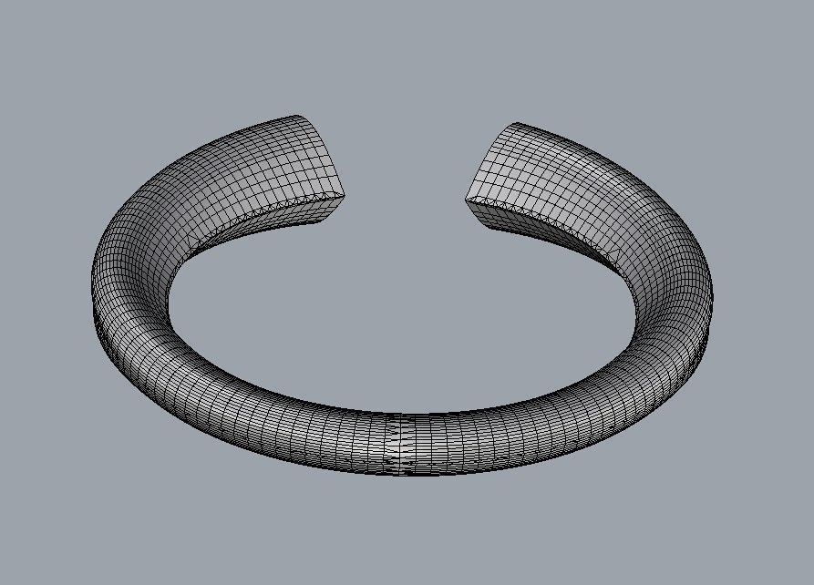 Heart Diamond Open Ring 3D print model_23