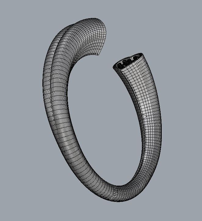 Heart Diamond Open Ring 3D print model_22