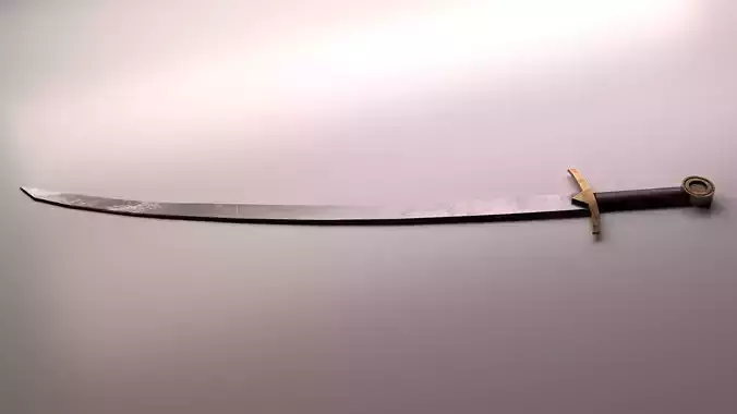 Ancient Roman Emperor Sword Low-poly 3D model