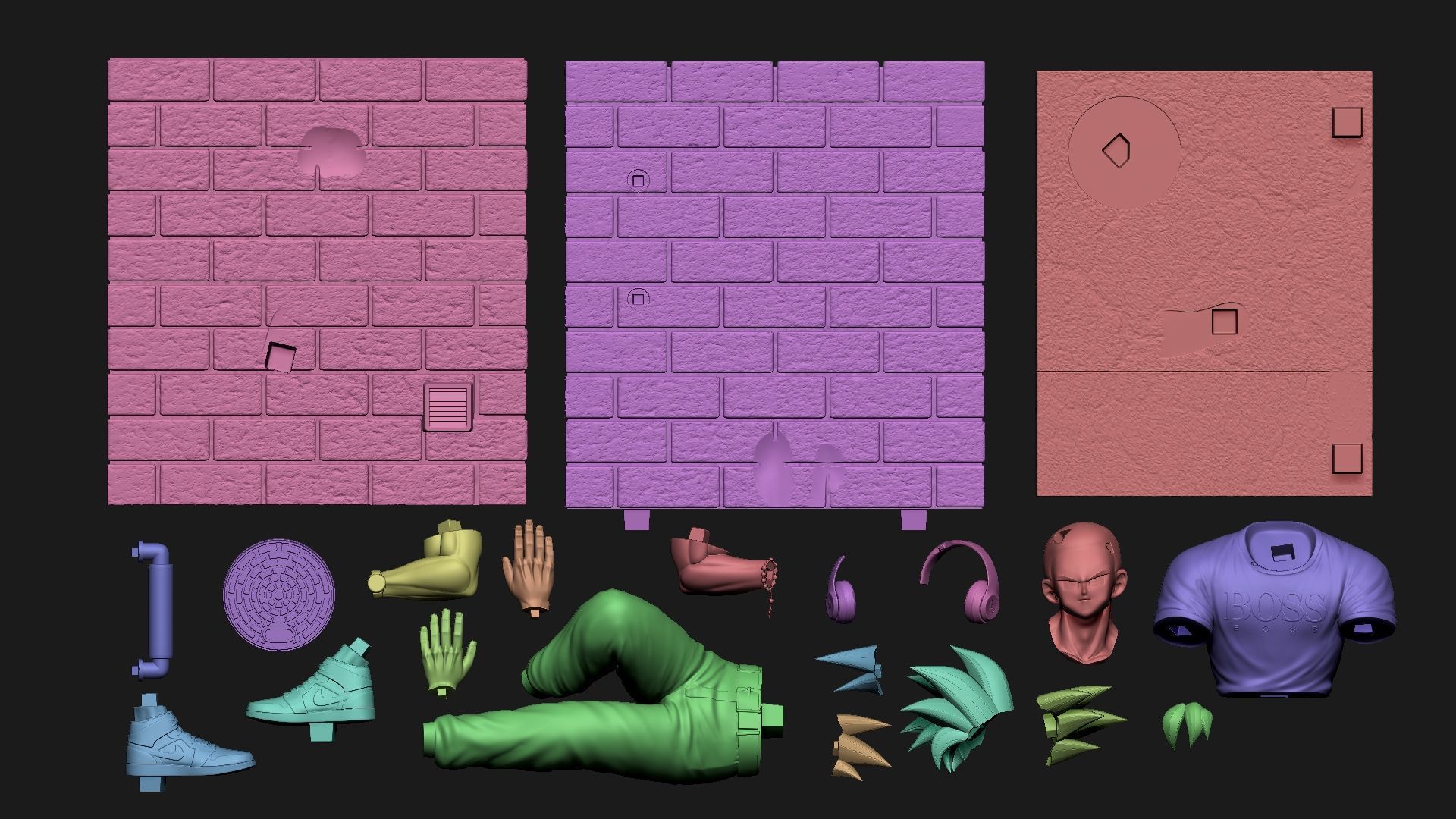 Goku - Street Style 3D print model_1