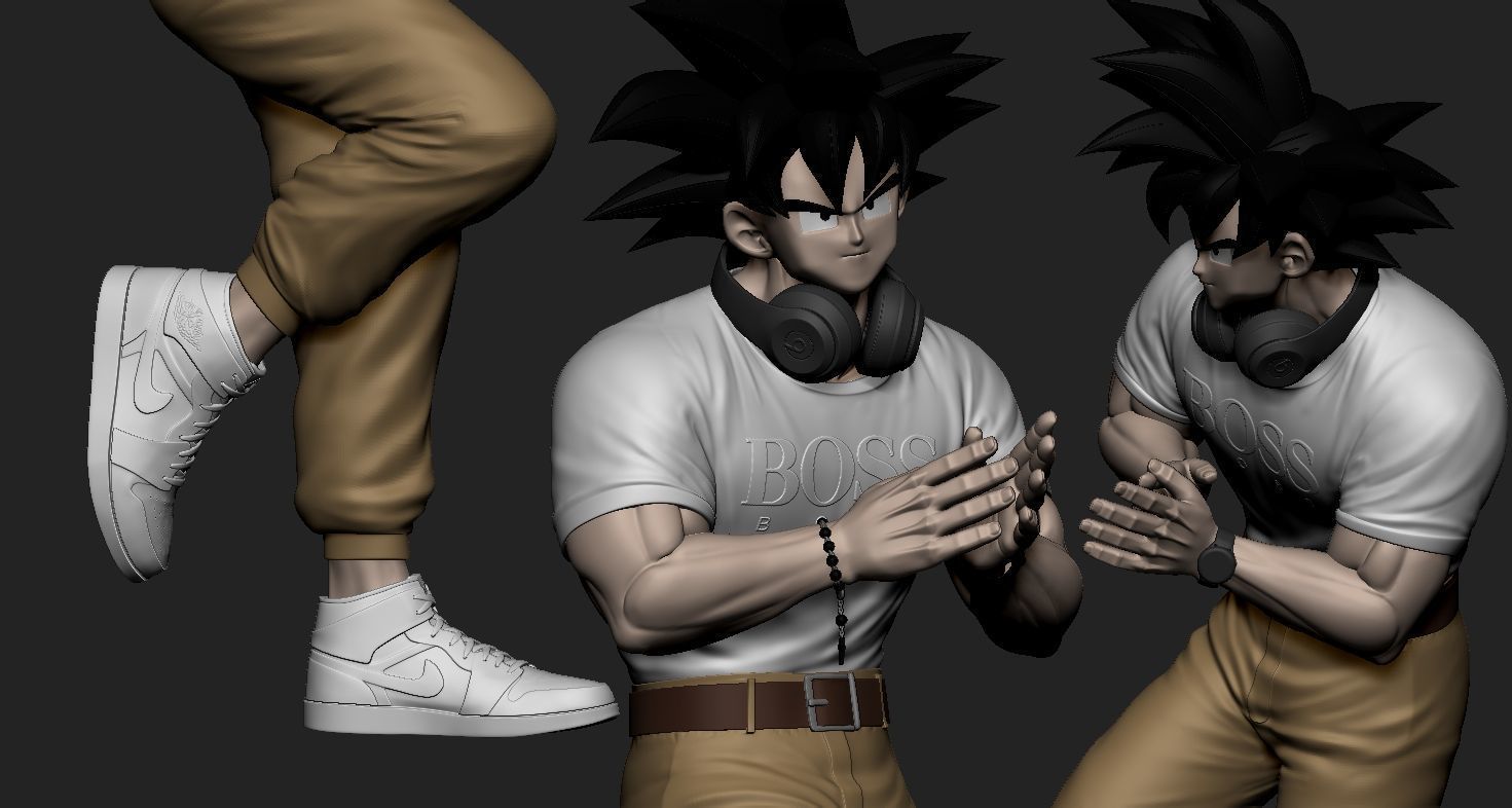 Goku - Street Style 3D print model_3