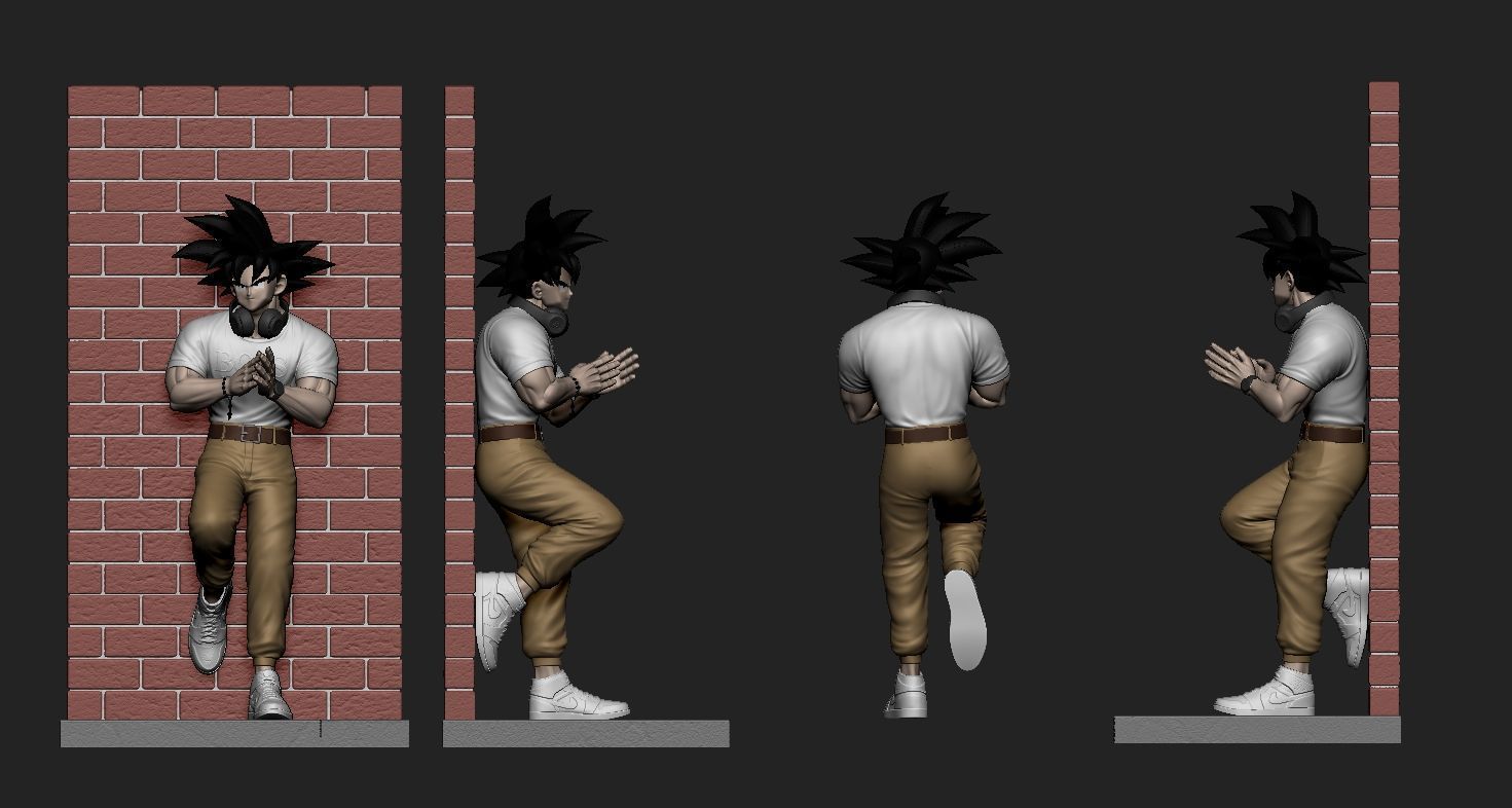 Goku - Street Style 3D print model_2