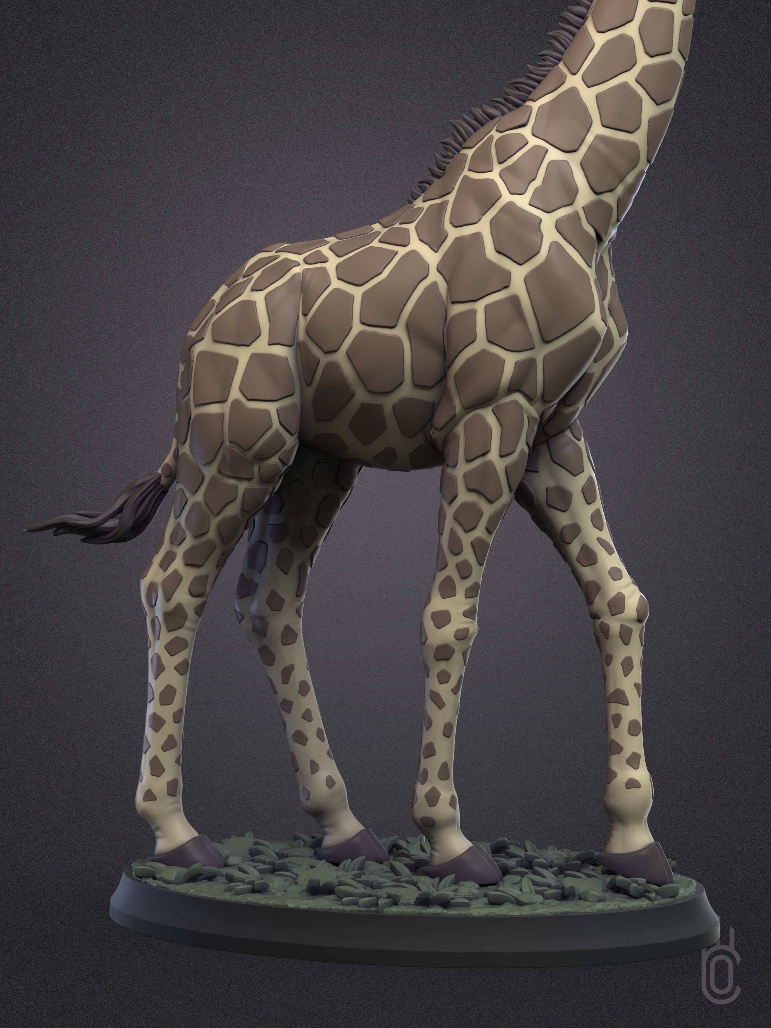 Rothschilds Giraffe 3D print model_9