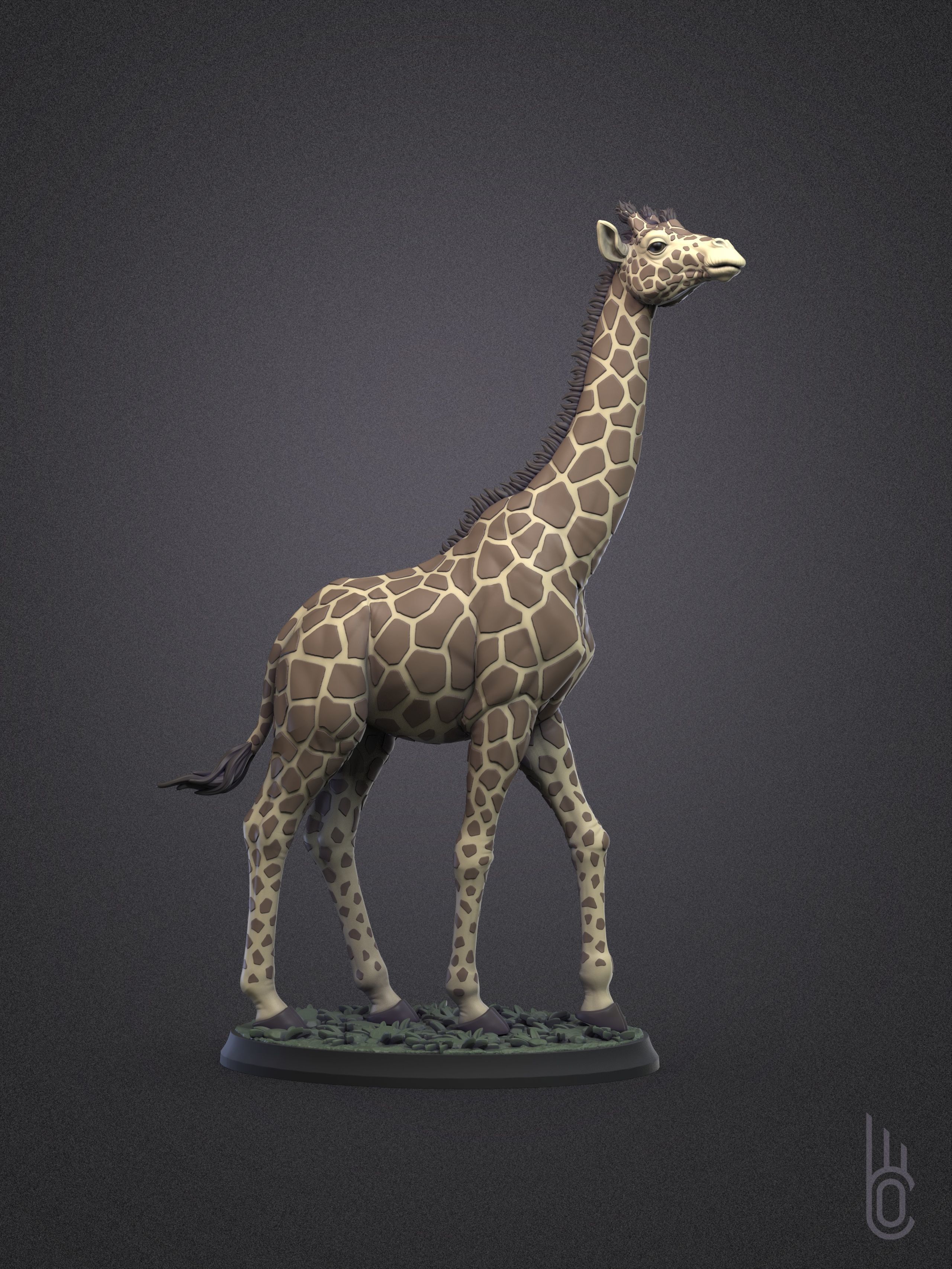 Rothschilds Giraffe 3D print model_4