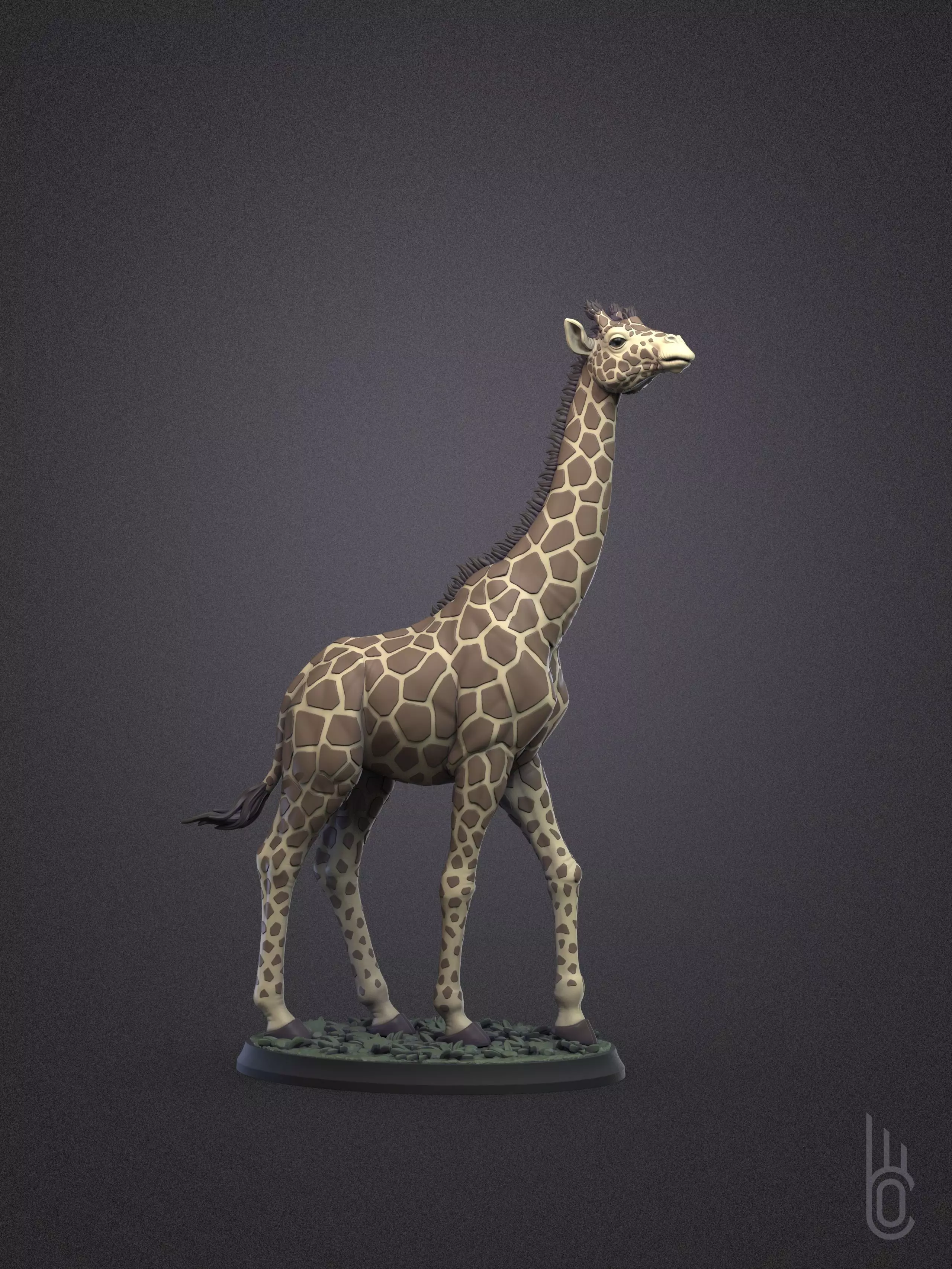 Rothschilds Giraffe 3D print model_0