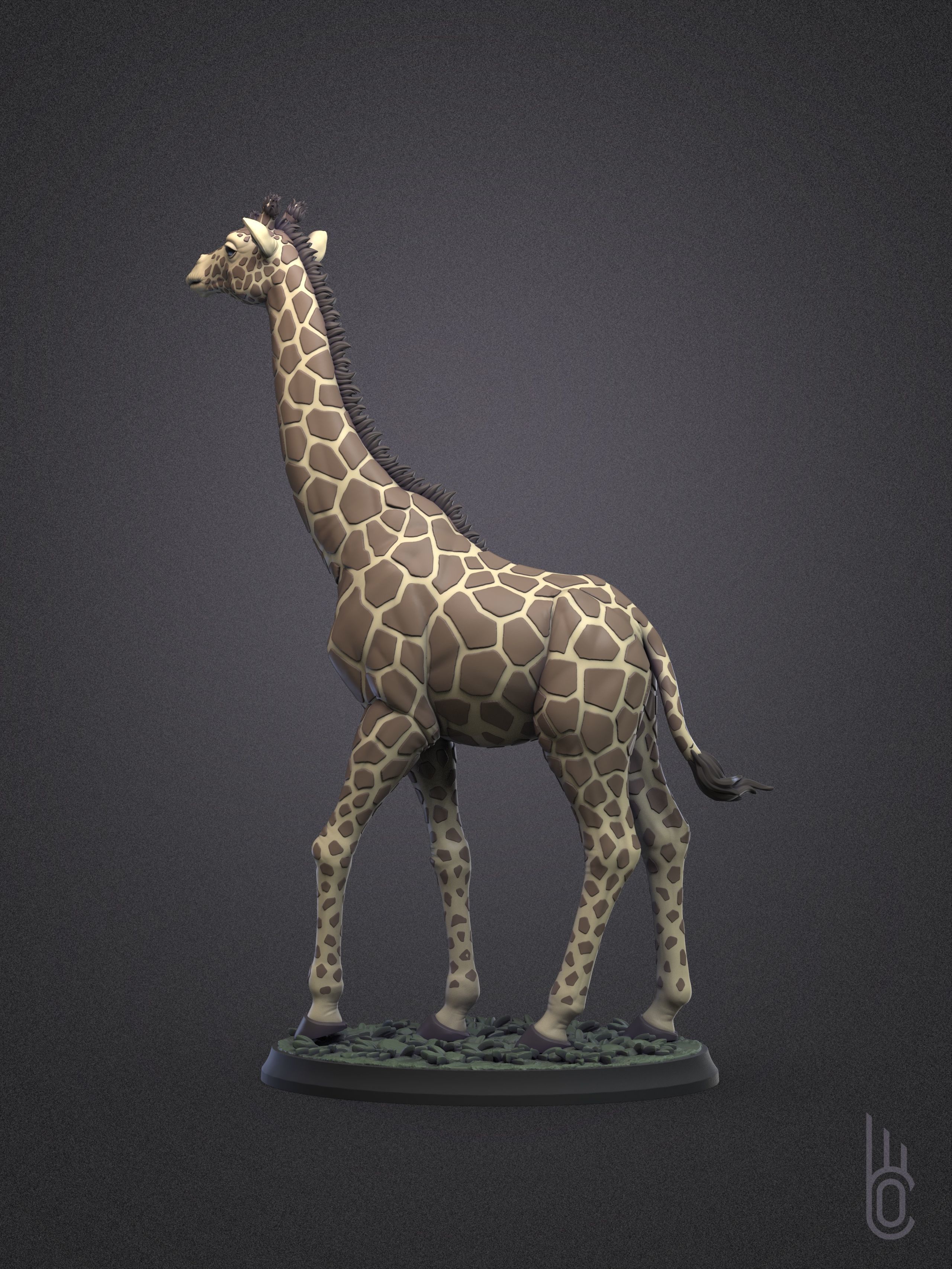 Rothschilds Giraffe 3D print model_11