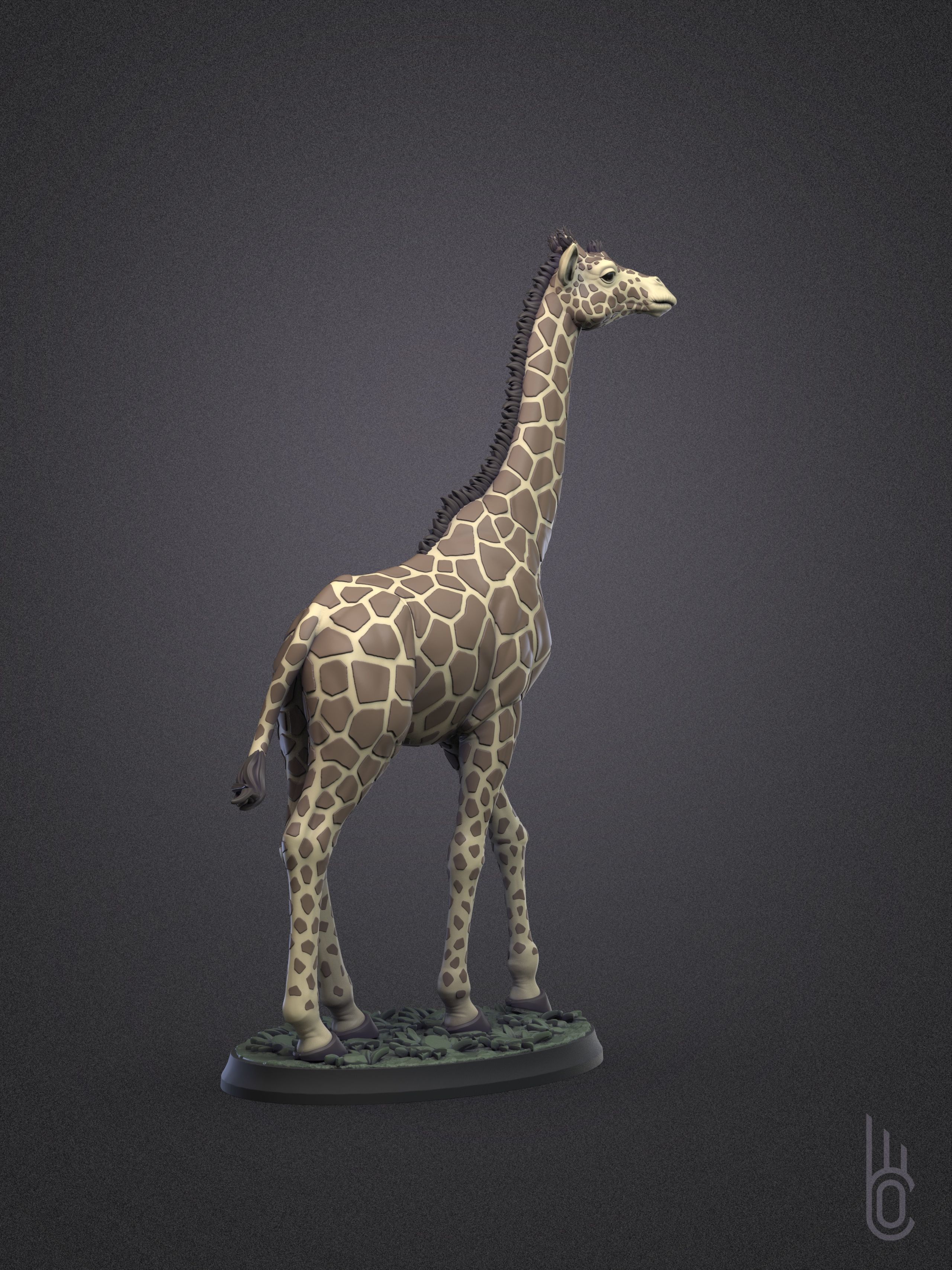 Rothschilds Giraffe 3D print model_13