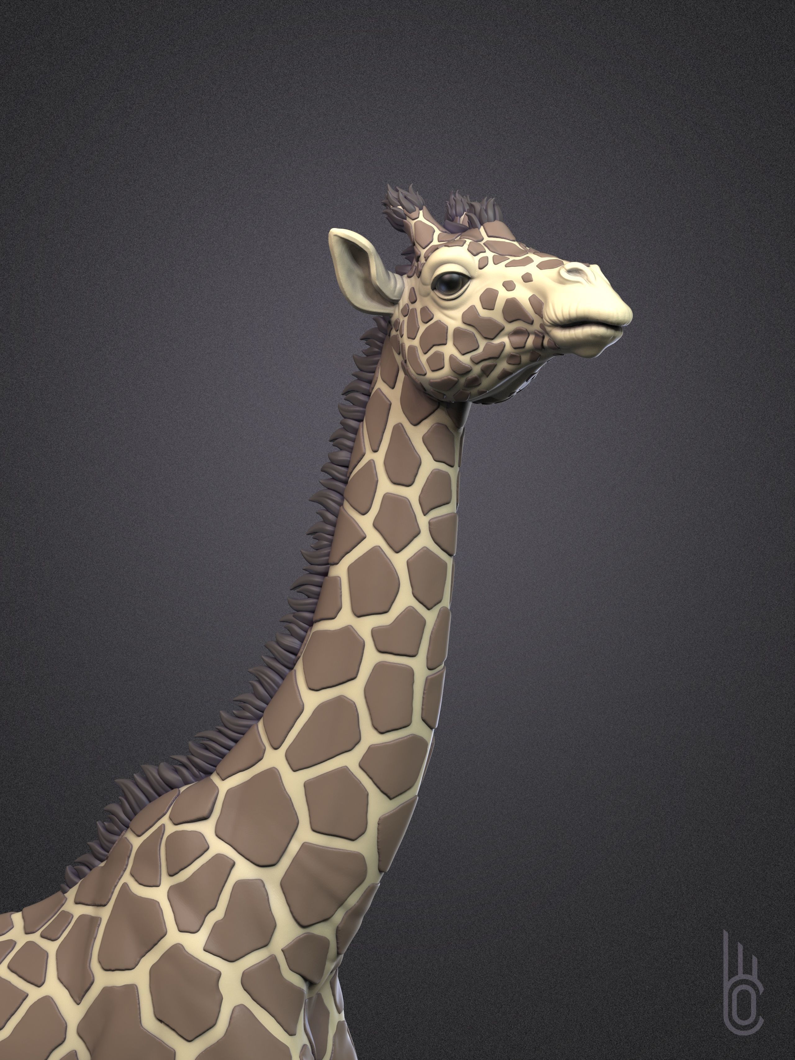 Rothschilds Giraffe 3D print model_7