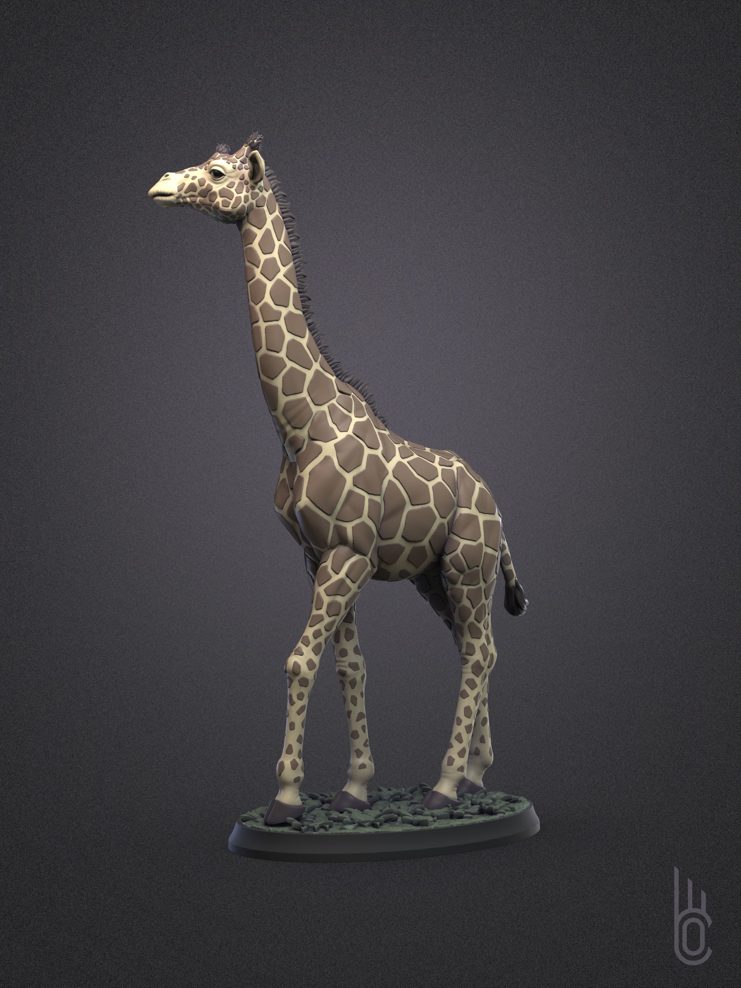 Rothschilds Giraffe 3D print model_2