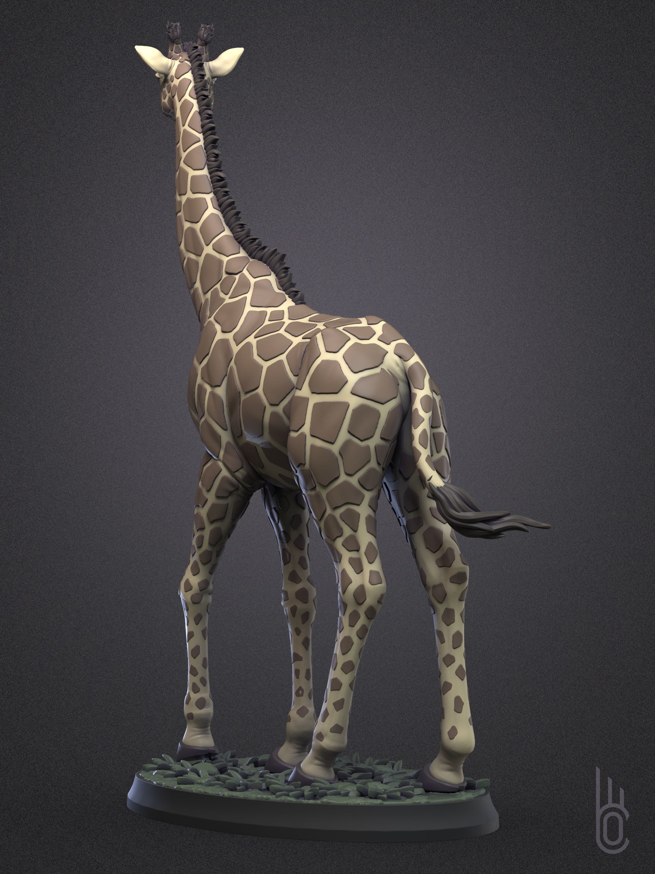 Rothschilds Giraffe 3D print model_12