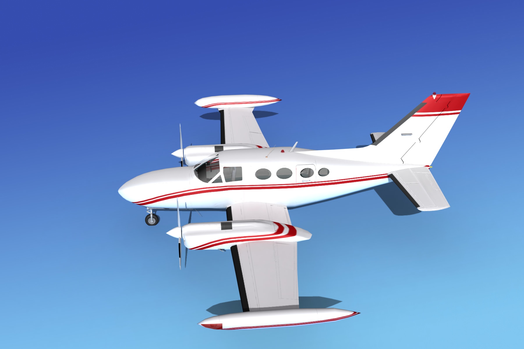 Cessna 421 Golden Eagle V15 3D model_9