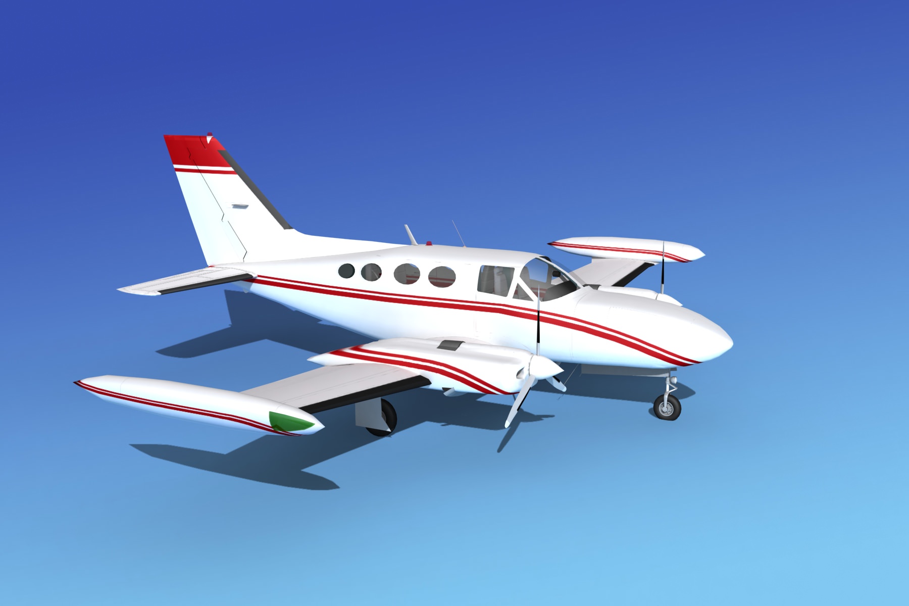 Cessna 421 Golden Eagle V15 3D model_2