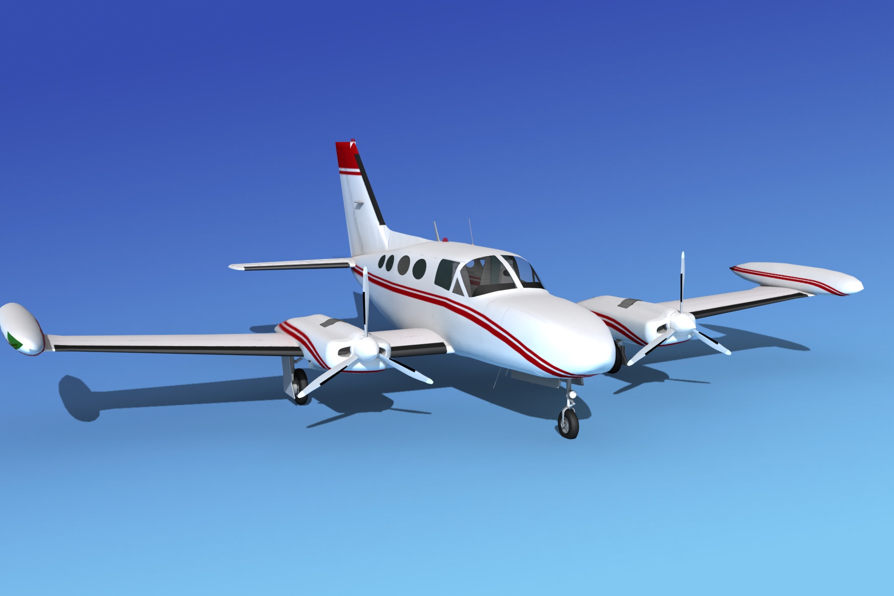 Cessna 421 Golden Eagle V15 3D model_3