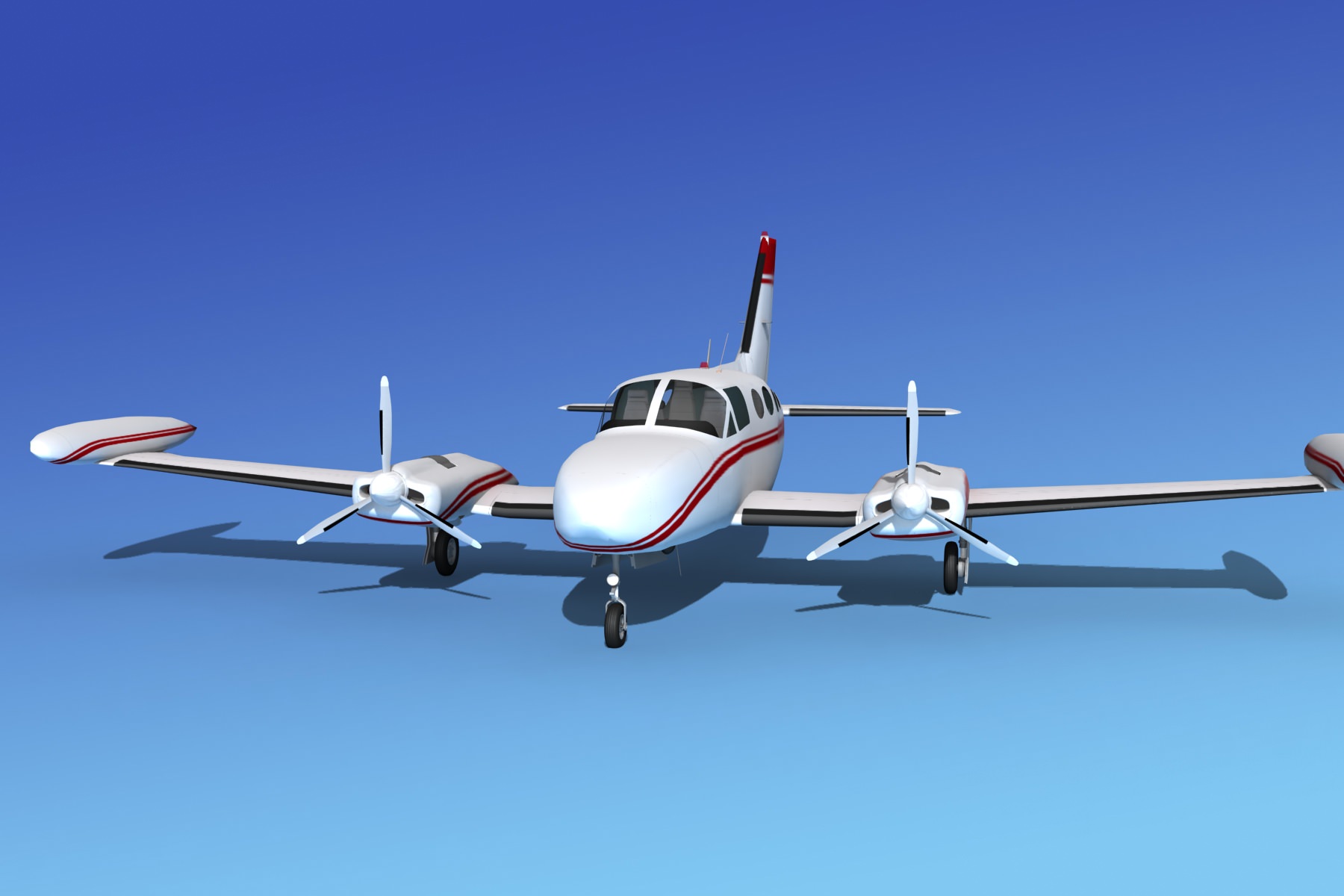 Cessna 421 Golden Eagle V15 3D model_1