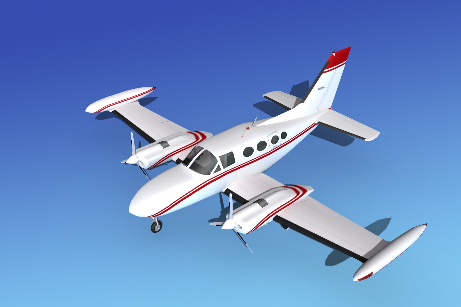 Cessna 421 Golden Eagle V15 3D model_10