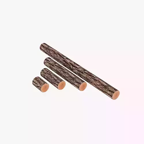 4 Log Prop Pack - Game Ready Logs Low-poly 3D model