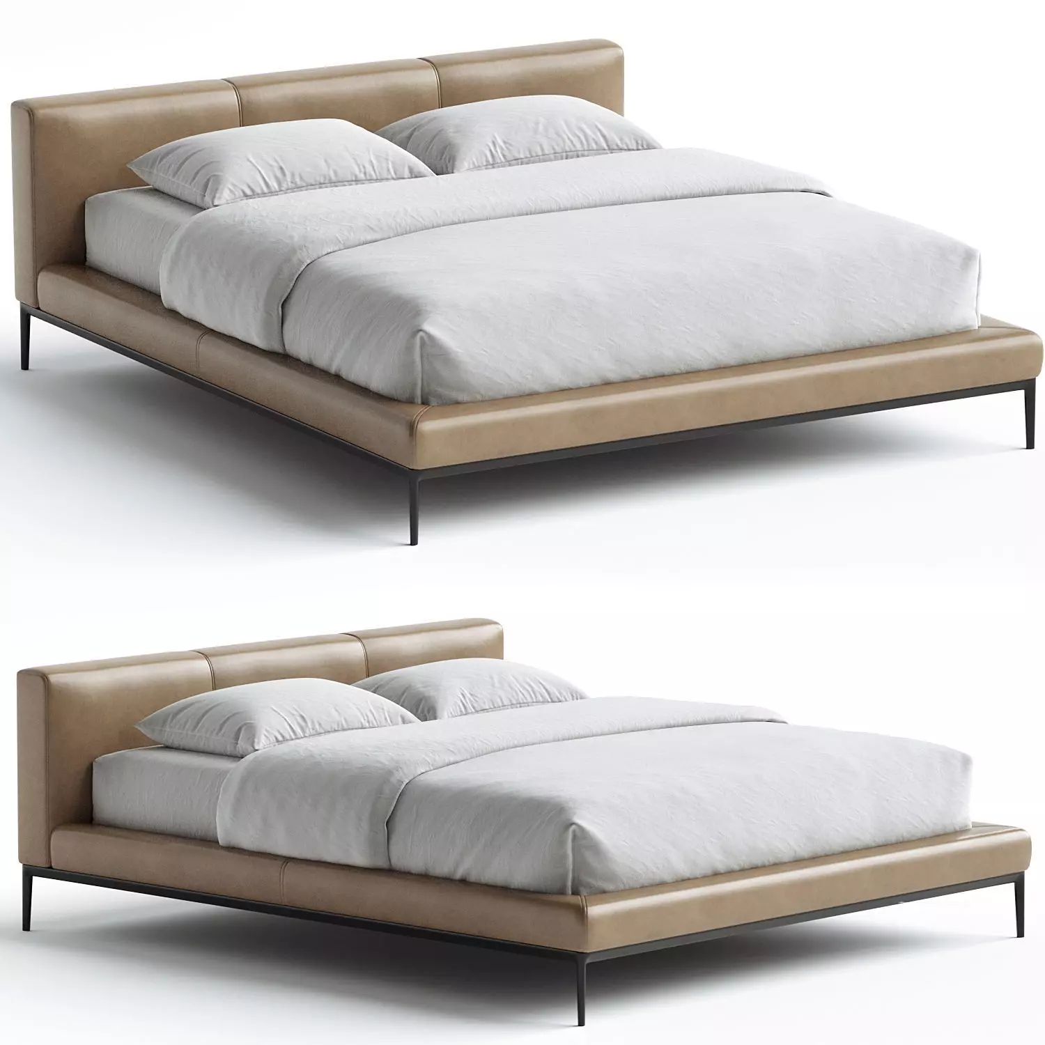 Jaan Bed Walter Knoll 3D model