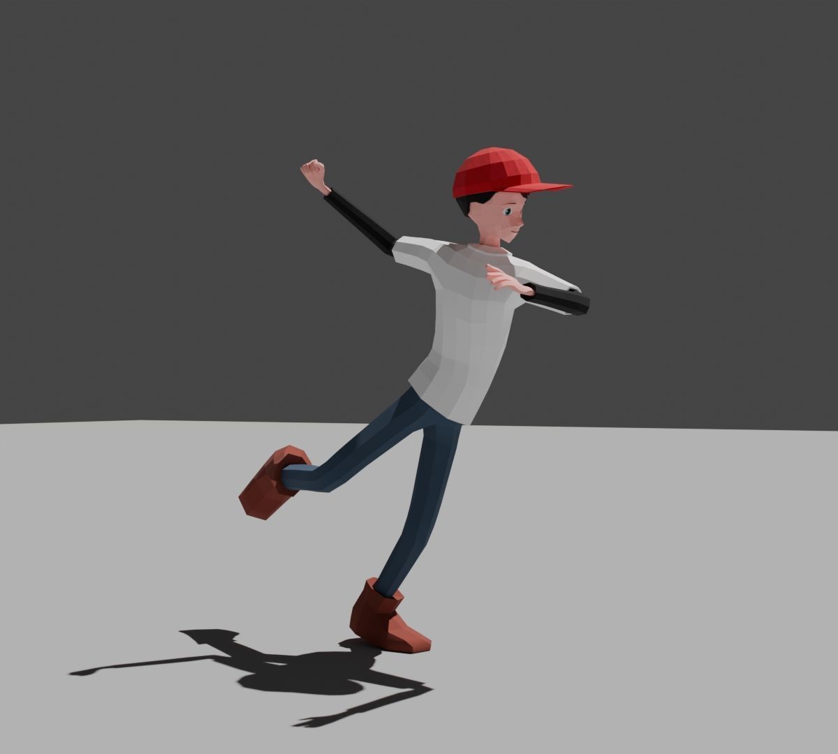 Low Poly 3D Model - Character for Games Low-poly 3D model_2