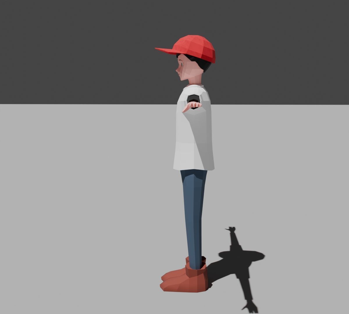 Low Poly 3D Model - Character for Games Low-poly 3D model_7