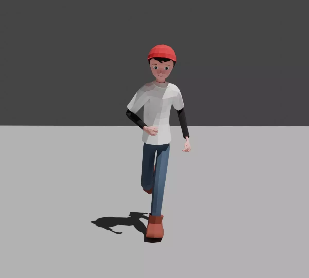 Low Poly 3D Model - Character for Games Low-poly 3D model_0